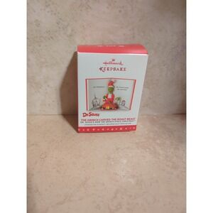 2016 Hallmark Ornament-The Grinch Carved the Roast Beast Excellent/Mint Con.